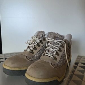 Stylish Beige High-Top Sneakers